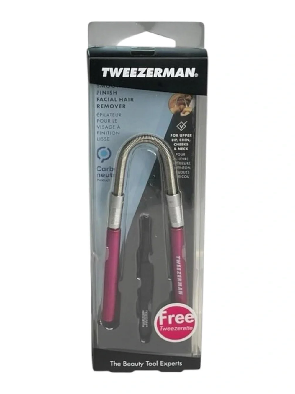 new Tweezerman ㋛ Smooth Finish Facial Hair Remover + Tweezerette ㋛ Hot Pink ㋛